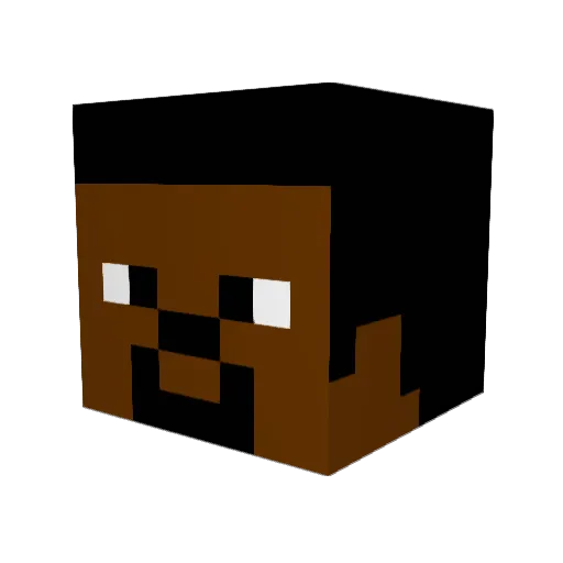 Jordan_Brown Minecraft avatar head, 3D render