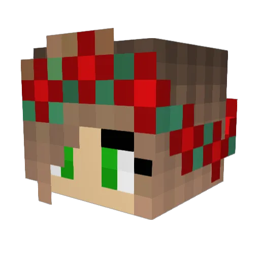 Jordanboban Minecraft avatar head, 3D render