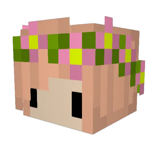 JordbaerMC Minecraft avatar head, 3D render