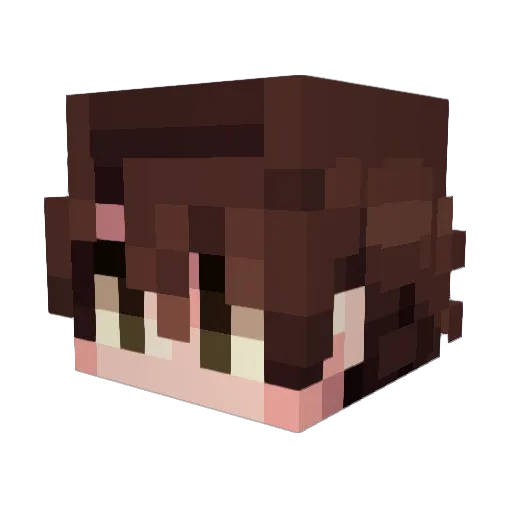 Jorddannn Minecraft avatar head, 3D render