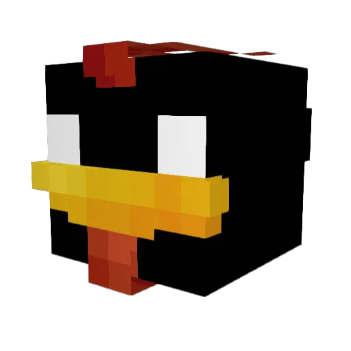 Jordgames Minecraft avatar head, 3D render