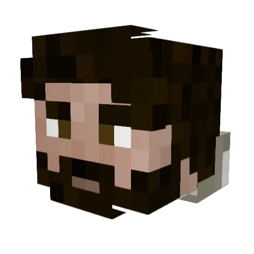 Jordi_Relleu Minecraft avatar head, 3D render