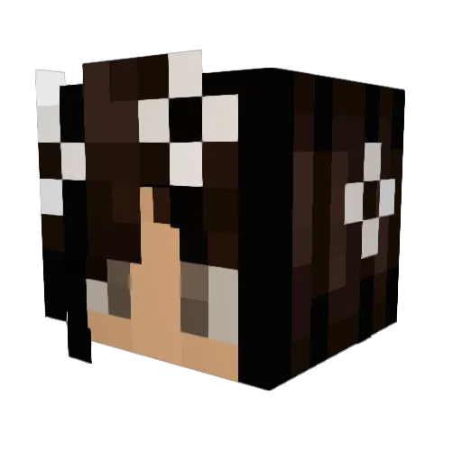 JordieLW Minecraft avatar head, 3D render