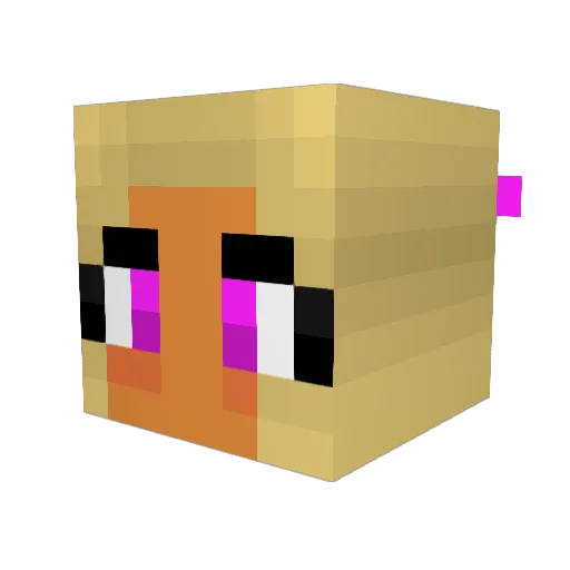 Jordih10 Minecraft avatar head, 3D render