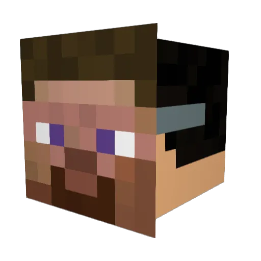 Jordinator5 Minecraft avatar head, 3D render
