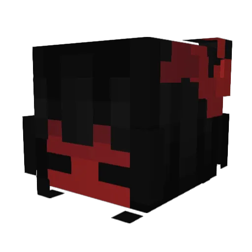 Jordlach Minecraft avatar head, 3D render