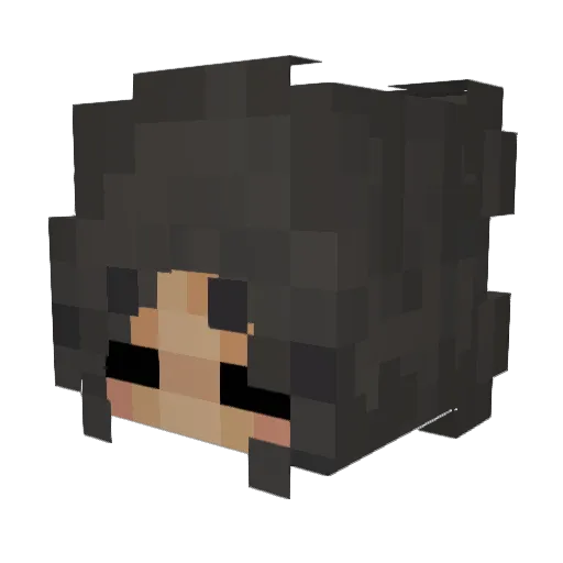 Jordodo Minecraft avatar head, 3D render