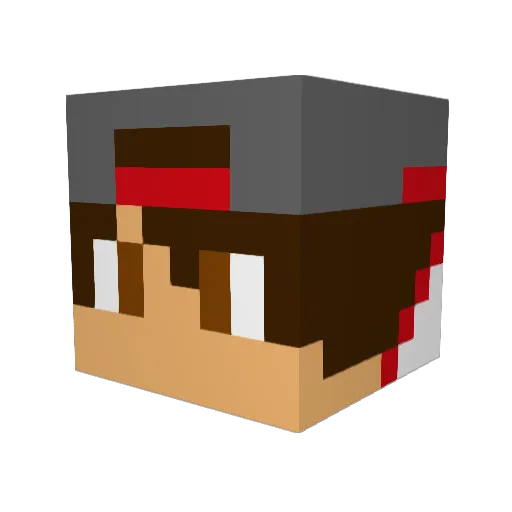 JordonD_ Minecraft avatar head, 3D render
