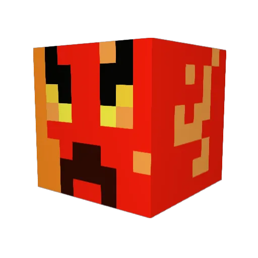 JordsN Minecraft avatar head, 3D render
