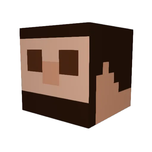 Jordy1777 Minecraft avatar head, 3D render