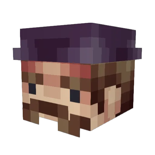 JordyL17 Minecraft avatar head, 3D render