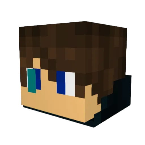 Jordy_Mac Minecraft avatar head, 3D render