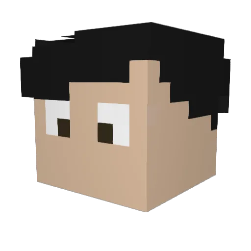 Jordy_g Minecraft avatar head, 3D render