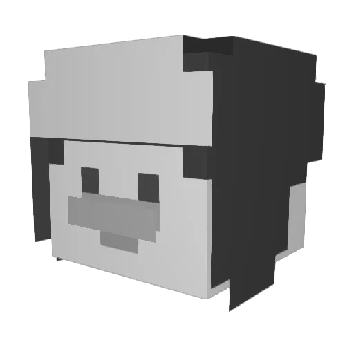 Jordyfn Minecraft avatar head, 3D render