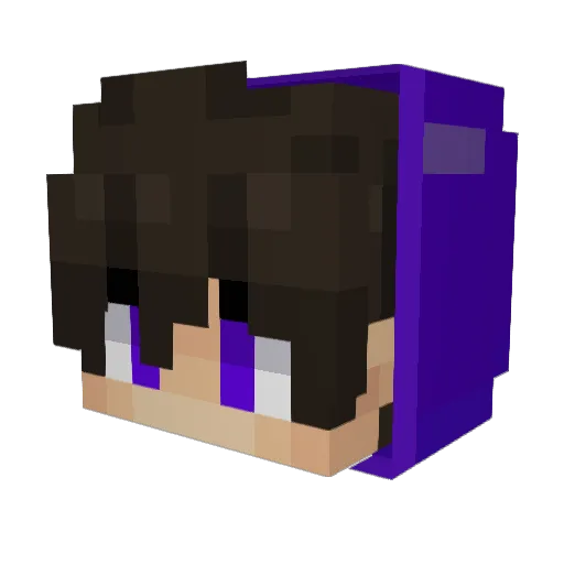 Jordyig Minecraft avatar head, 3D render