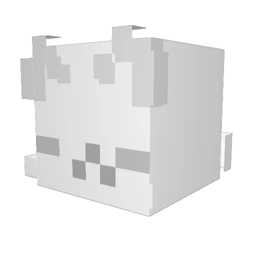 Jordyil Minecraft avatar head, 3D render