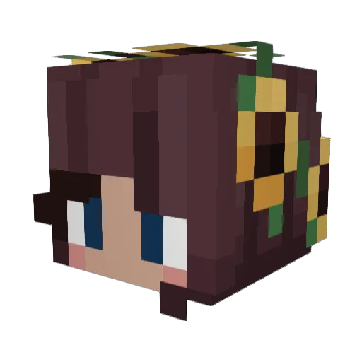 JordynHall Minecraft avatar head, 3D render