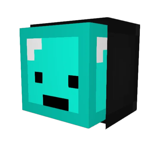 Joreeny Minecraft avatar head, 3D render