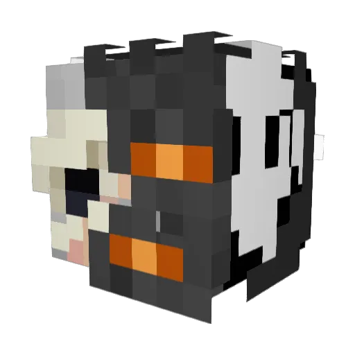 Jorelman Minecraft avatar head, 3D render