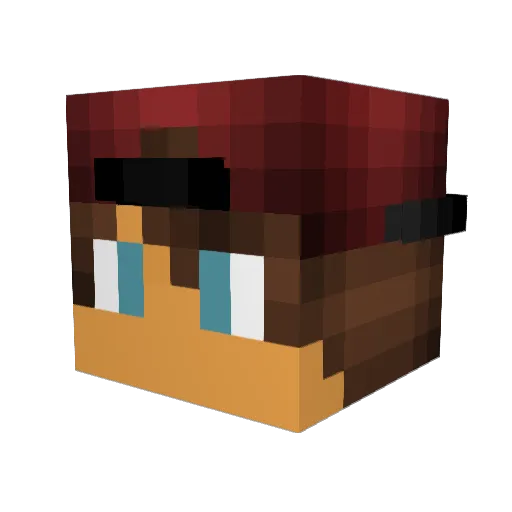 JorgeAlex1 Minecraft avatar head, 3D render