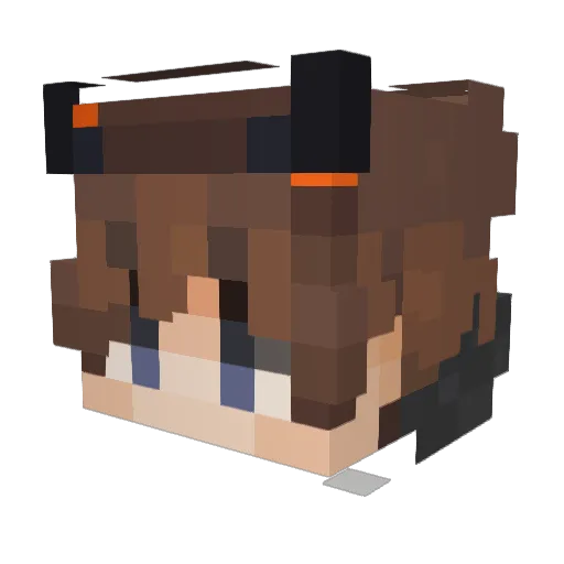JorgeChz Minecraft avatar head, 3D render