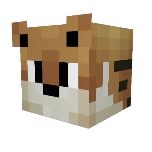 JorgeGames15 Minecraft avatar head, 3D render