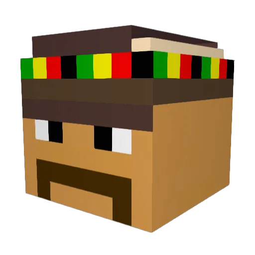 JorgePlayz Minecraft avatar head, 3D render