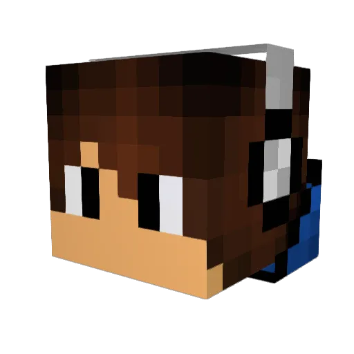 JorgeRA11 Minecraft avatar head, 3D render