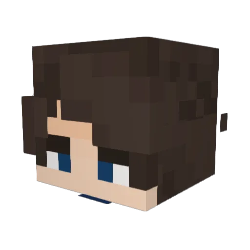 JorgeXD Minecraft avatar head, 3D render