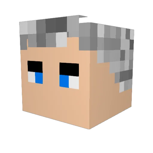 Jorge_92 Minecraft avatar head, 3D render