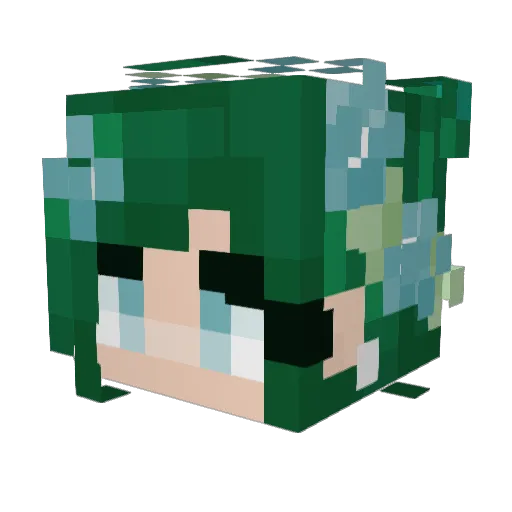 JorgegamerCL Minecraft avatar head, 3D render