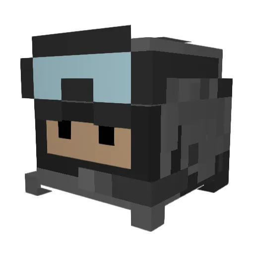 Jorgeman24 Minecraft avatar head, 3D render