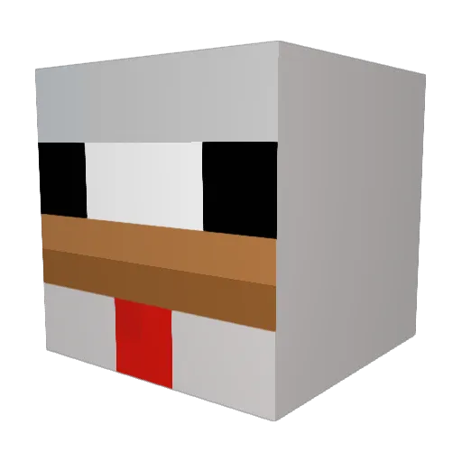 Jorgemarteel Minecraft avatar head, 3D render