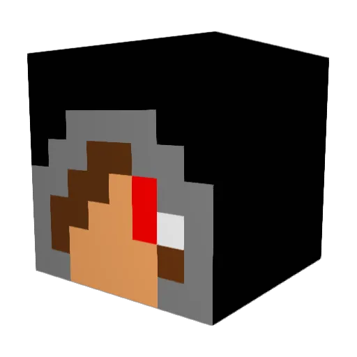 Jorgesy Minecraft avatar head, 3D render