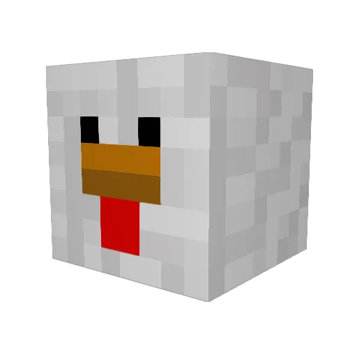 Jorik Minecraft avatar head, 3D render