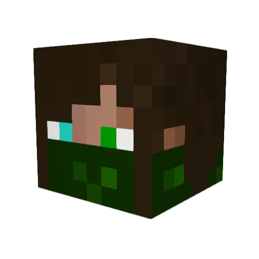 Jorin120 Minecraft avatar head, 3D render