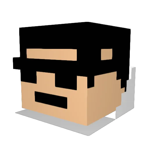 Joris_jojo Minecraft avatar head, 3D render