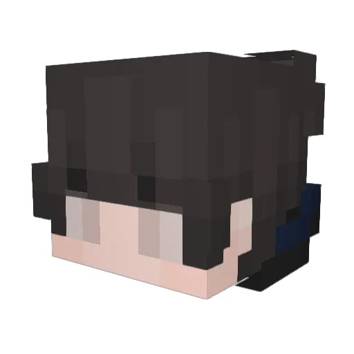 Jorisjeh Minecraft avatar head, 3D render
