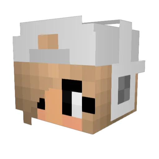 Jorjaaaa Minecraft avatar head, 3D render