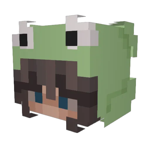 Jorjar27 Minecraft avatar head, 3D render