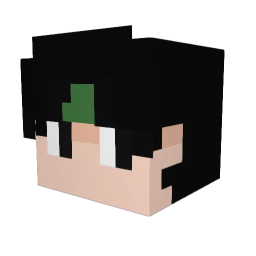 Jorloq Minecraft avatar head, 3D render