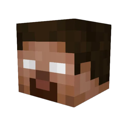Jormgrog Minecraft avatar head, 3D render