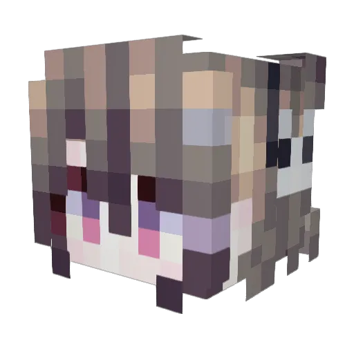 Jormungand233 Minecraft avatar head, 3D render