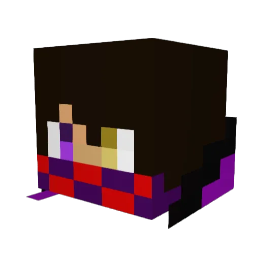 JornPerm Minecraft avatar head, 3D render
