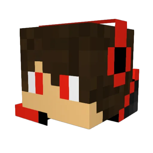 JorrenHermanides Minecraft avatar head, 3D render