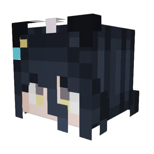 Jorrio_ Minecraft avatar head, 3D render