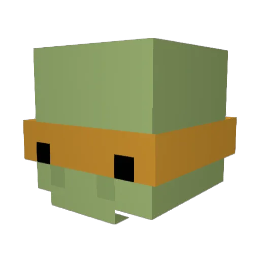 Jorses Minecraft avatar head, 3D render