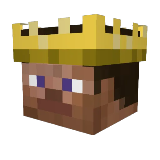 JortPotentate Minecraft avatar head, 3D render