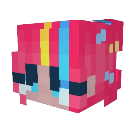 Jort_Storm_ Minecraft avatar head, 3D render