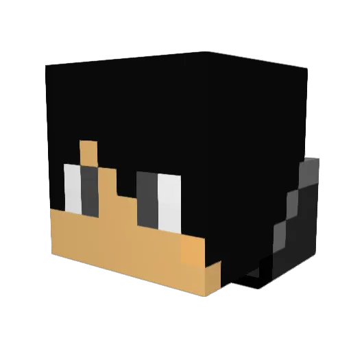 Jortjee Minecraft avatar head, 3D render